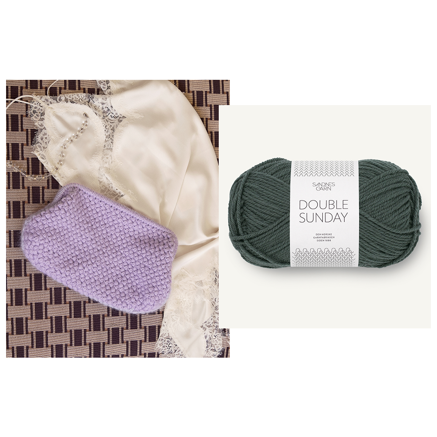 Kit Basket Clutch de Sandnes Garn (Principiante/Intermedio)
