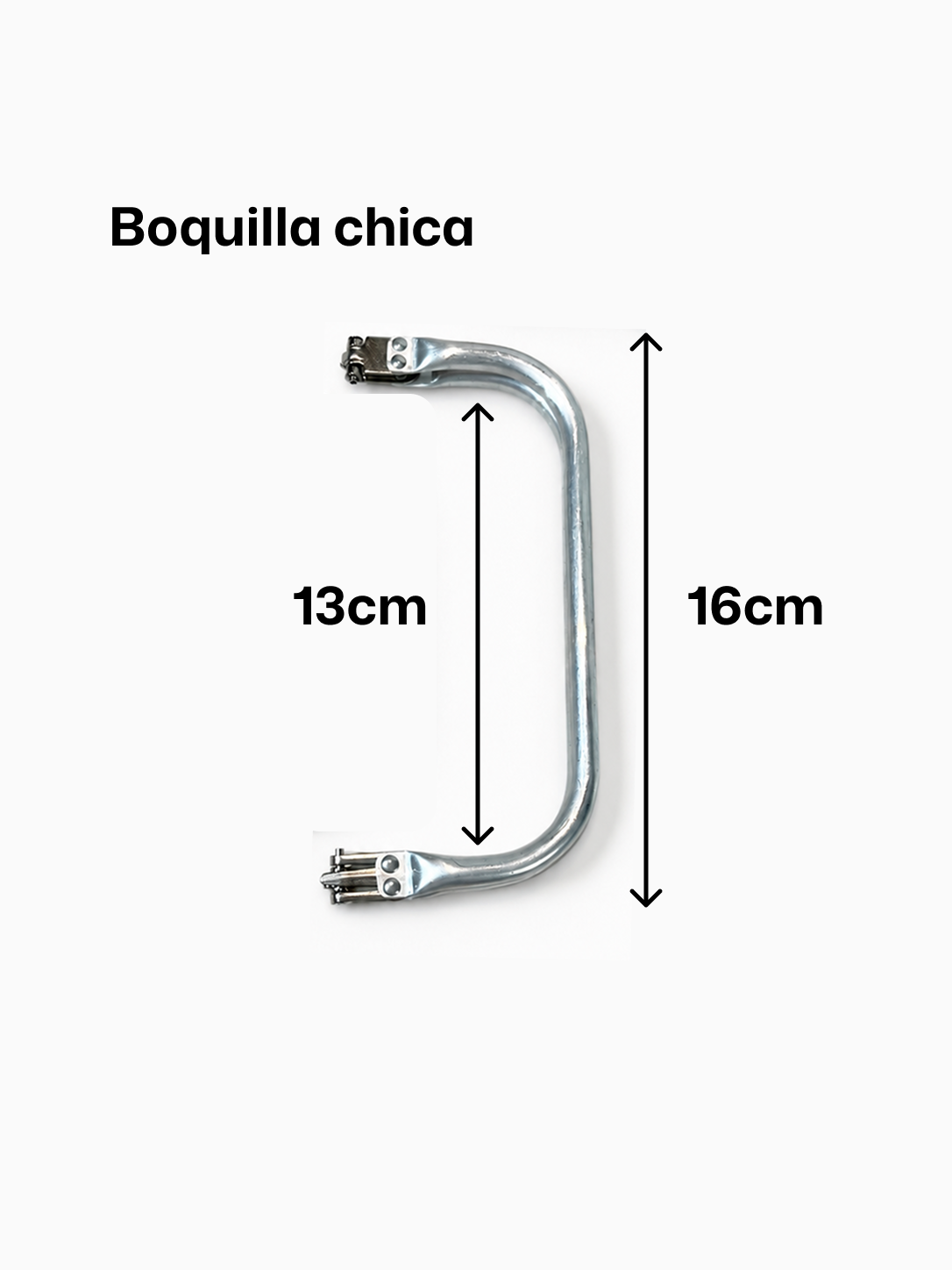 Boquilla o clip para bolsa clutch de crochet de aluminio | Papelette
