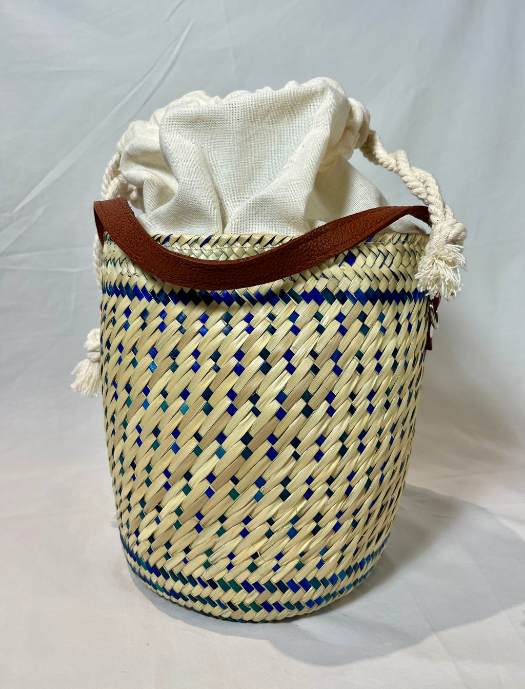 Bolsa para proyectos de tejer y crochet (café)