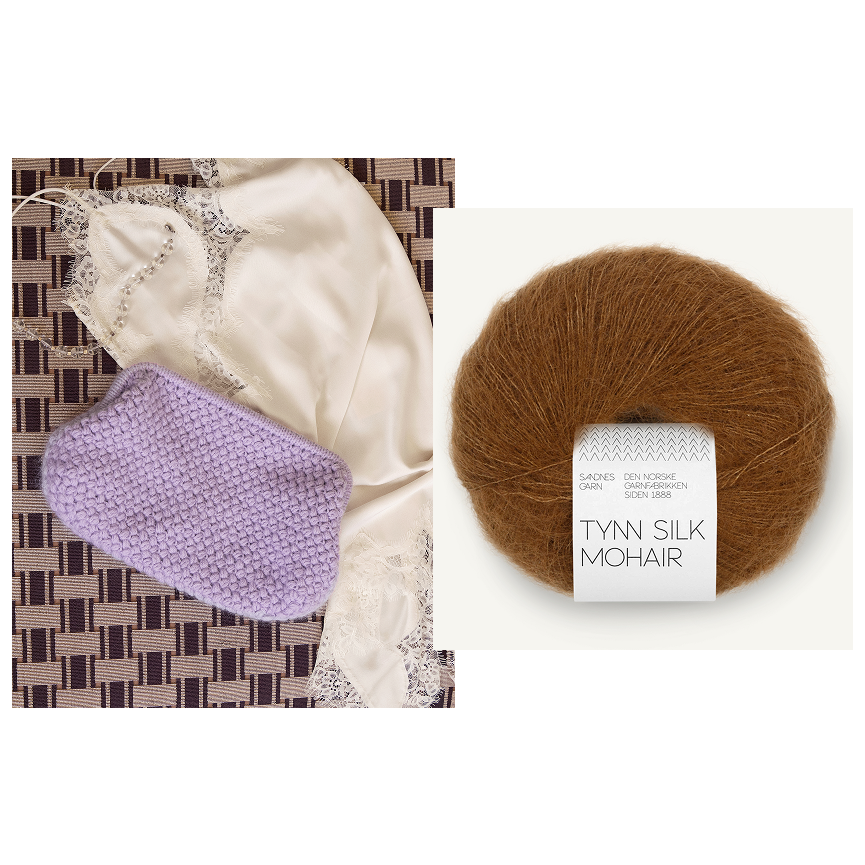 Kit Basket Clutch de Sandnes Garn (Principiante/Intermedio)